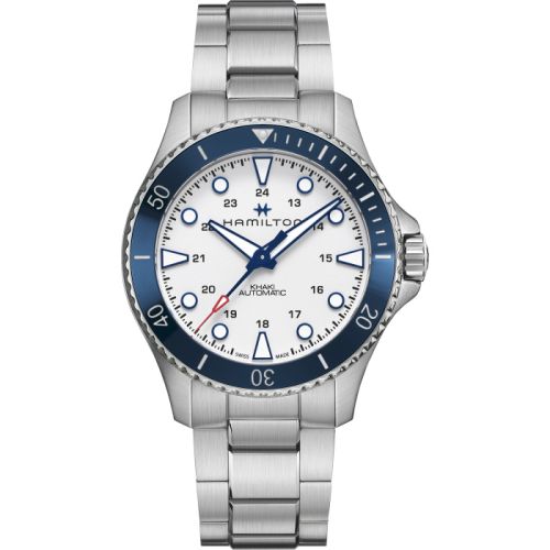 Hamilton Khaki Navy Scuba Auto 43 Stainless Steel / White / Bracelet H82505150