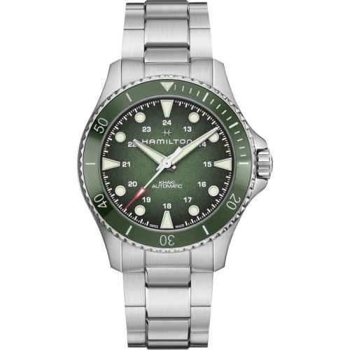 Hamilton Khaki Navy Scuba Auto 43 Stainless Steel / Green - Gradient / Bracelet H82525160