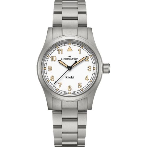 Hamilton Khaki Field Quartz 38 Stainless Steel / White / Bracelet | H69401110