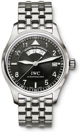 IWC Pilot's Watch Spitfire UTC Stainless Steel / Black / Bracelet IW3251-06