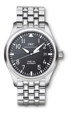 IWC Pilot's Watch Mark XVI Stainless Steel / Black / Bracelet IW3255-04