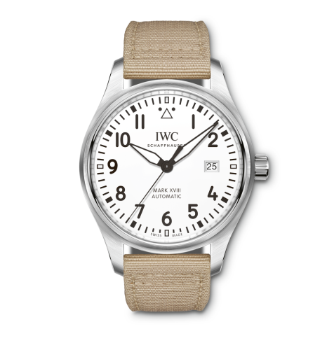 IWC Pilot's Watch Mark XVIII Silver / Canvas IW3270-17