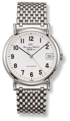 IWC Portofino Automatic Stainless Steel / White - Railroad / Bracelet IW3513-37