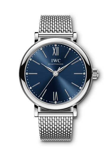 IWC Portofino 34 Stainless Steel / Blue / Mesh IW3574-04