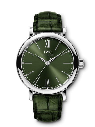 IWC Portofino 34 Stainless Steel / Green / Santoni IW3574-05