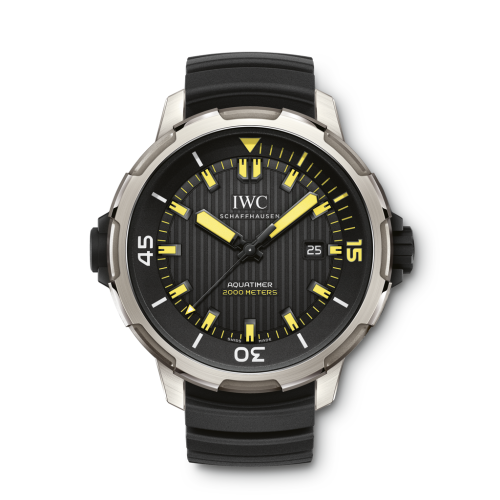IWC Aquatimer Automatic 2000 Titanium / Black / Yellow Lume / Rubber IW3580-01