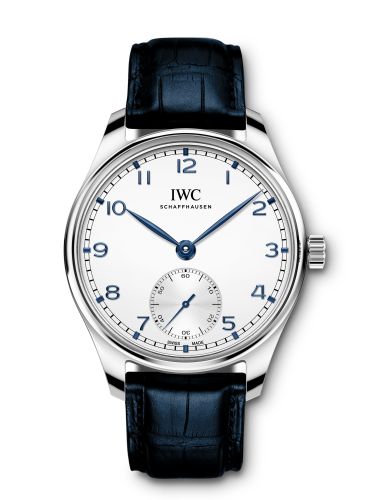 IWC Portugieser Automatic 40 Stainless Steel / Silver - Blue / Alligator IW3583-04