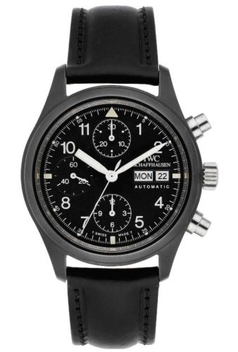 IWC Pilot's Watch Chronograph Ceramic / German / Strap IW3705-01