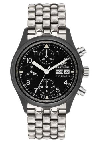 IWC Pilot's Watch Chronograph Ceramic / French / Bracelet IW3705-08