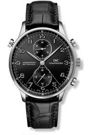 IWC Portugieser Chrono-Rattrapante Stainless Steel / Cortina IW3712-13