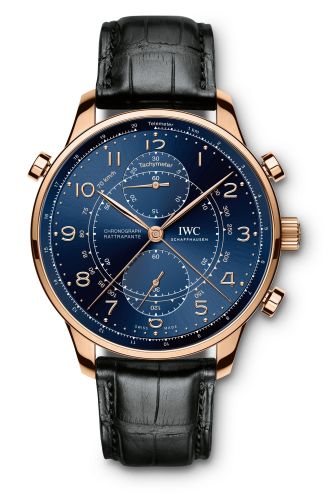 IWC Portuguese Chrono-Rattrapante Red Gold / Blue / Boutique Milano IW3712-15