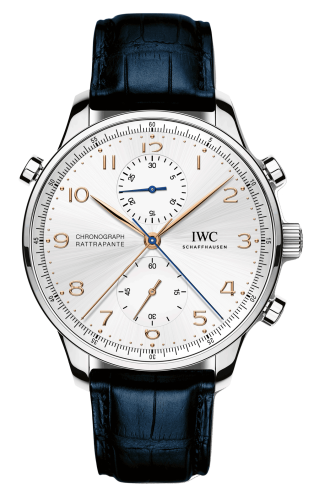 IWC Portuguese Chrono-Rattrapante Stainless Steel / Silver / Lisboa IW3712-19
