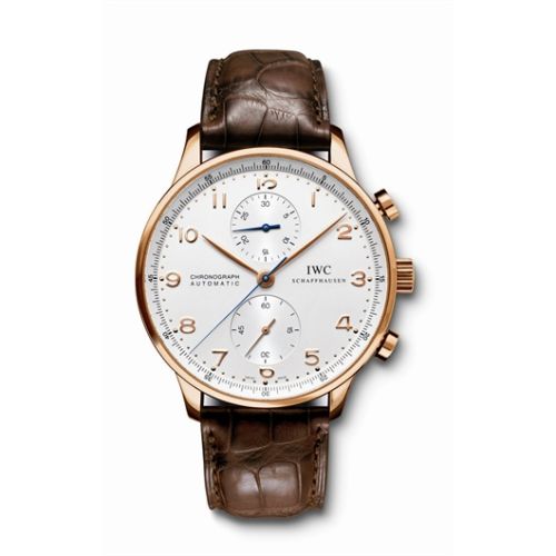 IWC Portuguese Chrono-Automatic Rose Gold / Silver IW3714-02