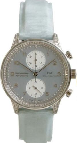 IWC Portuguese Chrono-Automatic White Gold / Blue MOP / Diamond IW3714-20