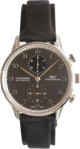 IWC Portuguese Chrono-Automatic White Gold / Black / Diamond IW3714-22