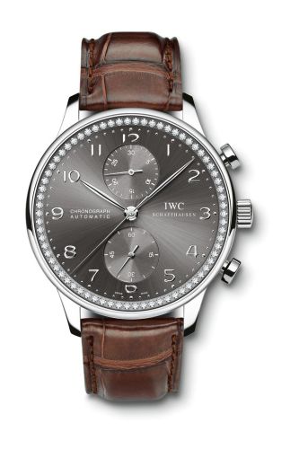 IWC Portuguese Chrono-Automatic White Gold / 80 Diamond IW3714-73