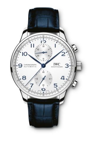 IWC Portugieser Chronograph Stainless Steel / Silver - Blue IW3716-05