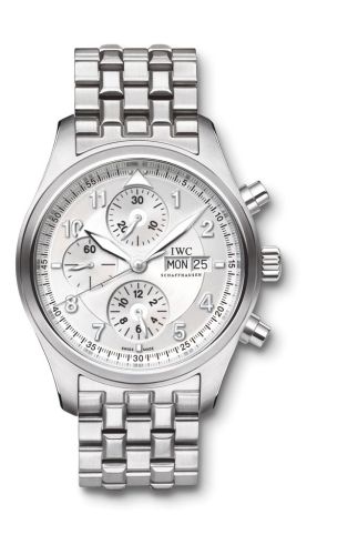 IWC Pilot's Watch Spitfire Chronograph Stainless Steel / Silver / Bracelet IW3717-05