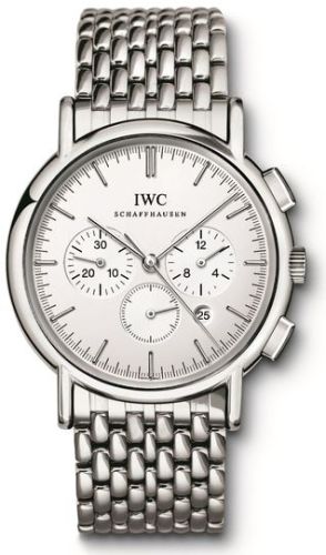 IWC Portofino Chronograph MecaQuartz Stainless Steel / Silver / Bracelet IW3724-03
