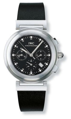 IWC Da Vinci SL Chronograph MecaQuartz Stainless Steel Brushed / Black / Desmopan IW3728-04