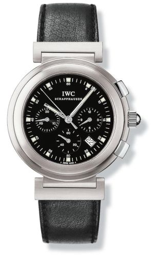 IWC Da Vinci SL Chronograph MecaQuartz Stainless Steel Brushed / Black / Nappa IW3728-06