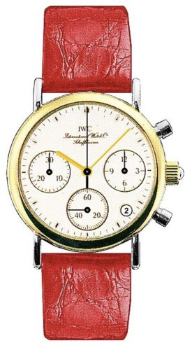IWC Portofino Lady Chronograph MecaQuartz Stainless Steel / Yellow Gold / White / Alligator IW3730-12