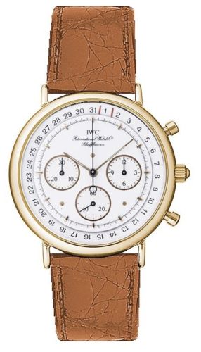 IWC Portofino Chronograph MecaQuartz Yellow Gold / White / Alligator IW3731-02