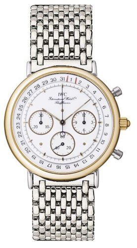 IWC Portofino Chronograph MecaQuartz Stainless Steel / Yellow Gold / White / Bracelet IW3731-04
