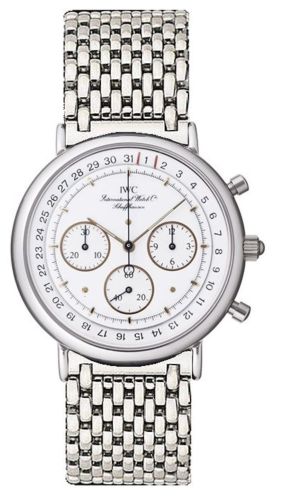 IWC Portofino Chronograph MecaQuartz Stainless Steel / White / Bracelet IW3731-06