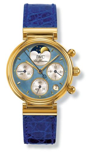 IWC Kleine Da Vinci Yellow Gold / Blue MOP IW3736-09