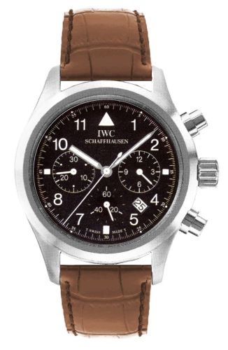 IWC Pilot's Watch Chronograph Mecaquartz Stainless Steel / Black / Strap IW3741-05