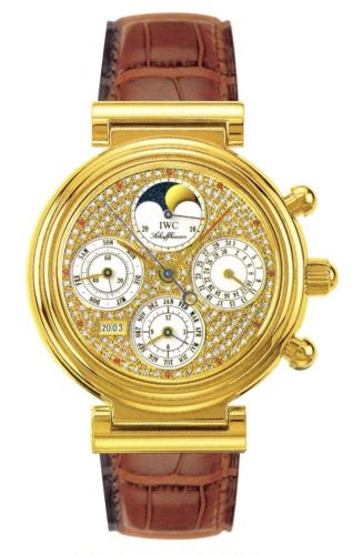 IWC Da Vinci Perpetual Yellow Gold / Paved / Italian IW3750-16