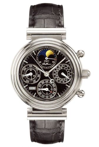 IWC Da Vinci Perpetual Stainless Steel / Black / German IW3750-28