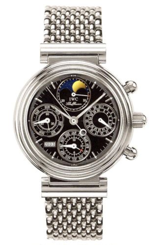 IWC Da Vinci Perpetual Stainless Steel / Black / French / Bracelet IW3750-35