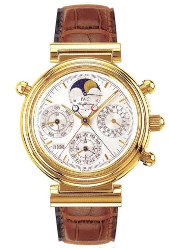 IWC Da Vinci Perpetual Rattrapante Yellow Gold / Silver / French IW3751-08