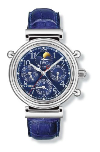 IWC Da Vinci Perpetual Rattrapante Platinum / Blue / German IW3754-05