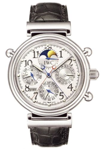 IWC Da Vinci Perpetual Rattrapante Platinum / Silver / French IW3754-12