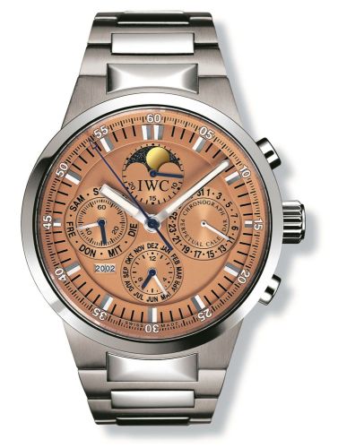 IWC GST Perpetual Calendar Stainless Steel / Salmon / French IW3756-12