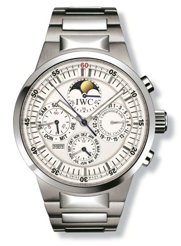 IWC GST Perpetual Calendar Stainless Steel / White / French IW3756-20