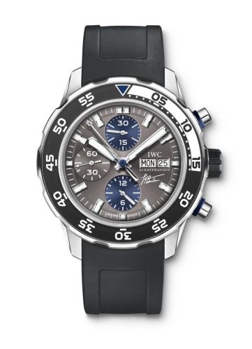 IWC Aquatimer Chronograph Stainless Steel / Grey / Rubber / Cousteau Divers 2010 IW3767-06
