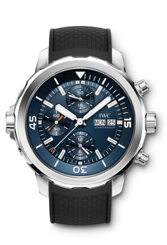 IWC Aquatimer Chronograph Stainless Steel / Blue / Rubber / Edition Expedition Jacques-Yves Cousteau 2014 IW3768-05