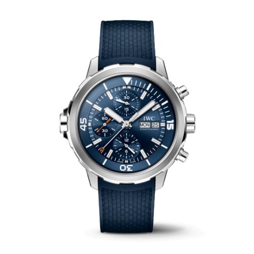 IWC Aquatimer Chronograph Stainless Steel / Blue / Rubber IW3768-06