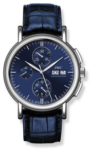 IWC Portofino Chronograph White Gold / Blue IW3783-04