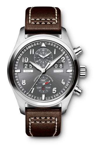 IWC Pilot's Watch Spitfire Perpetual Calendar Digital Date-Month Stainless Steel IW3791-08