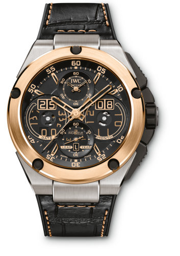 IWC Ingenieur Perpetual Calendar Digital Date-Month Titanium / Red Gold IW3792-03