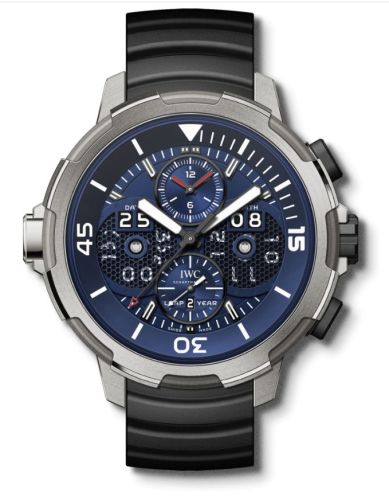 IWC Aquatimer Perpetual Calendar Digital Date-Month Titanium / Blue IW3794-04