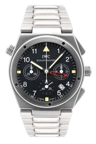IWC Ingenieur Mecaquartz Chronograph Alarm Stainless Steel / Black / Bracelet IW3805-01