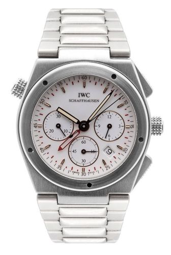 IWC Ingenieur Mecaquartz Chronograph Alarm Stainless Steel / White / Bracelet IW3805-03