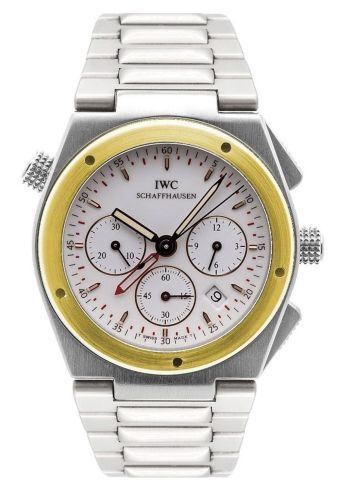 IWC Ingenieur Mecaquartz Chronograph Alarm Stainless Steel / Yellow Gold / White / Bracelet IW3805-04