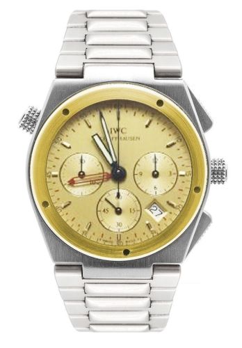 IWC Ingenieur Mecaquartz Chronograph Alarm Stainless Steel / Yellow Gold / Champagne / Bracelet IW3805-05